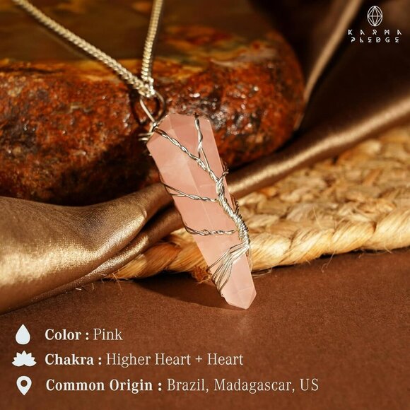 Handcrafted Crystal Orgone Pendant & Necklace; Spiritual Healing Crystal Necklac - Picture 4 of 8